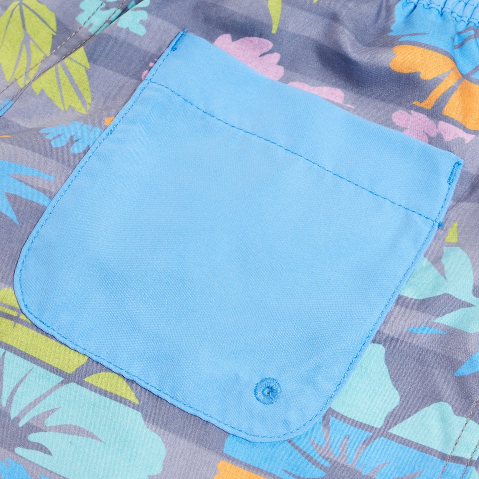 Boy's Print Boardshort 17" Black