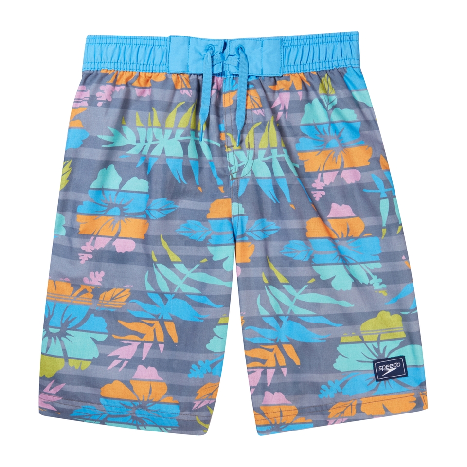 Boy's Print Boardshort 17" Black