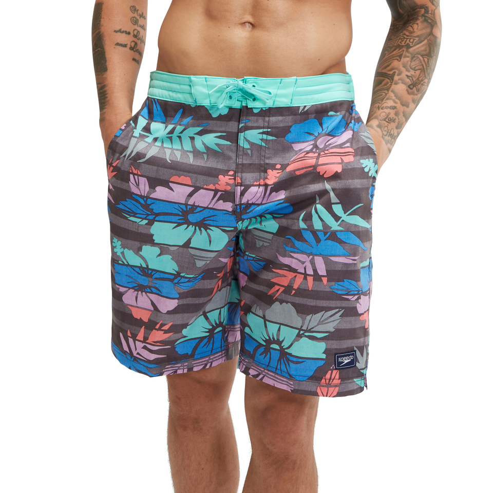 Men's Printed Bondi Basin Boardshort 20" Gray