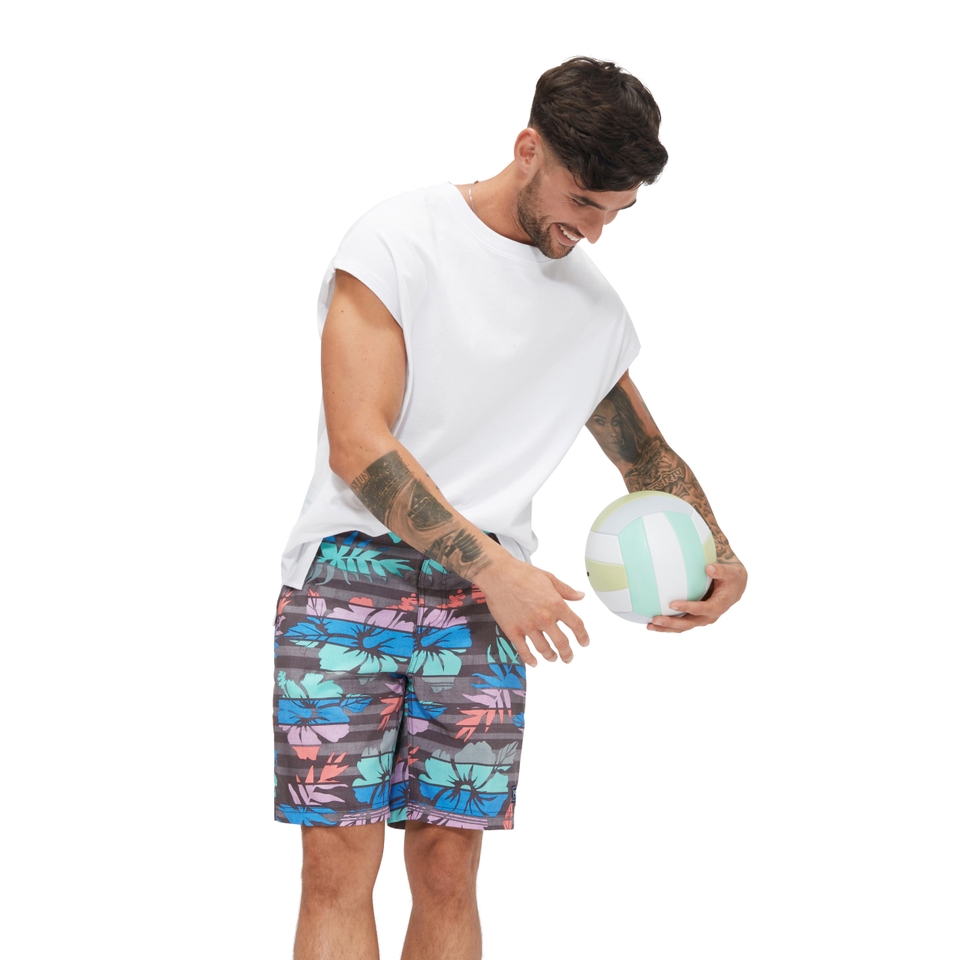 Men's Printed Bondi Basin Boardshort 20" Gray