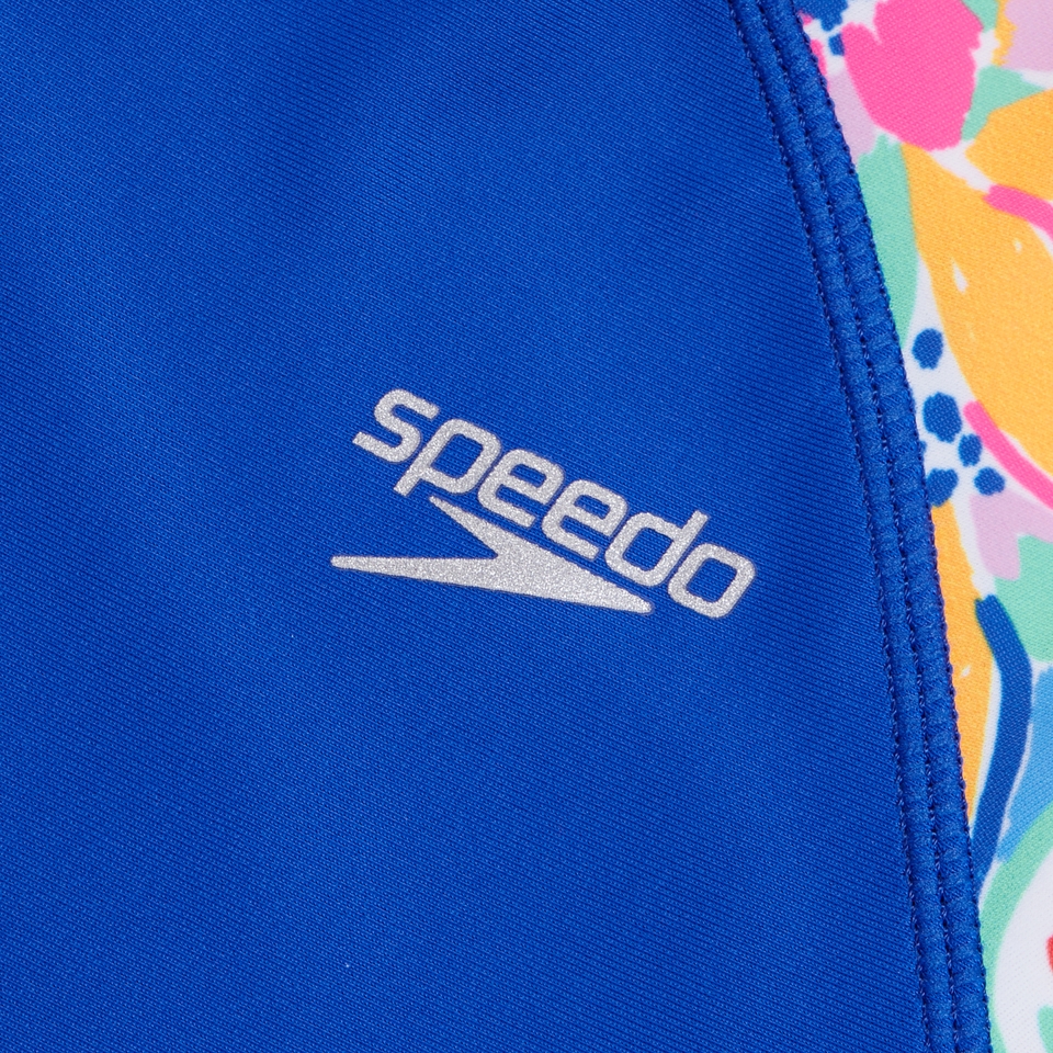 Girls Short Sleeve Rashguard Set Blue