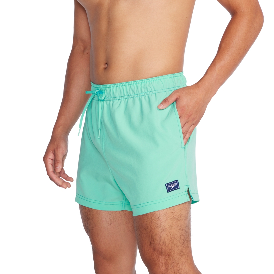 Men's Solid Redondo Edge Volley 14" Swim Trunks Turquoise