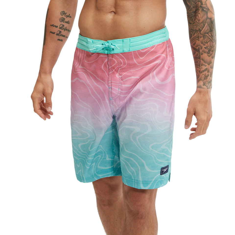 Men's Printed Bondi Basin Boardshort 20" Blue