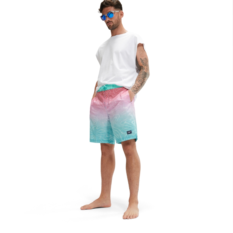 Men's Printed Bondi Basin Boardshort 20" Blue