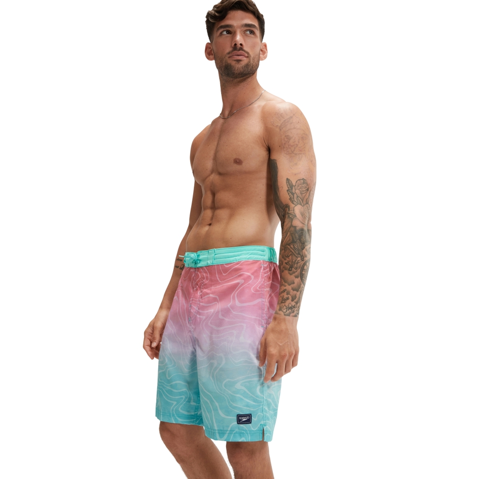 Men's Printed Bondi Basin Boardshort 20" Blue