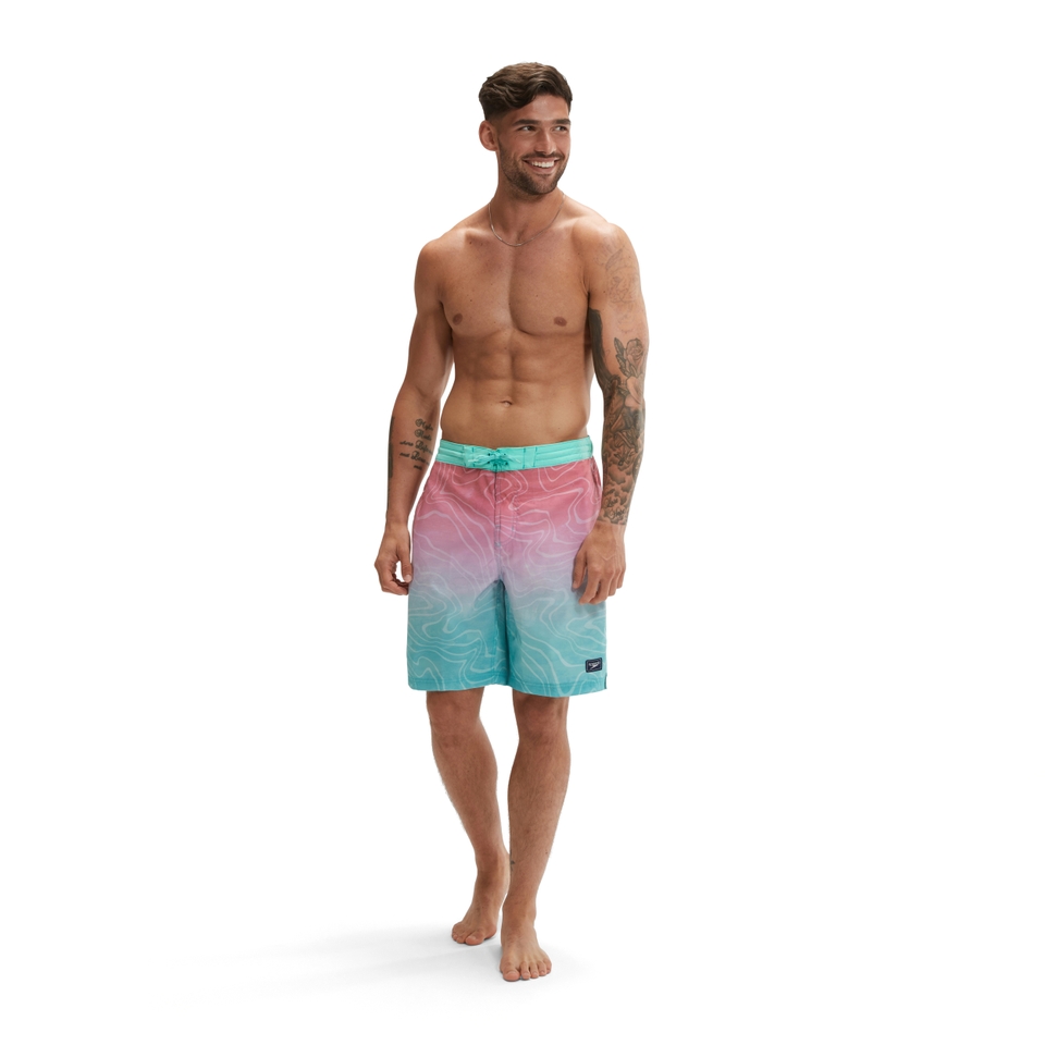Men's Printed Bondi Basin Boardshort 20" Blue