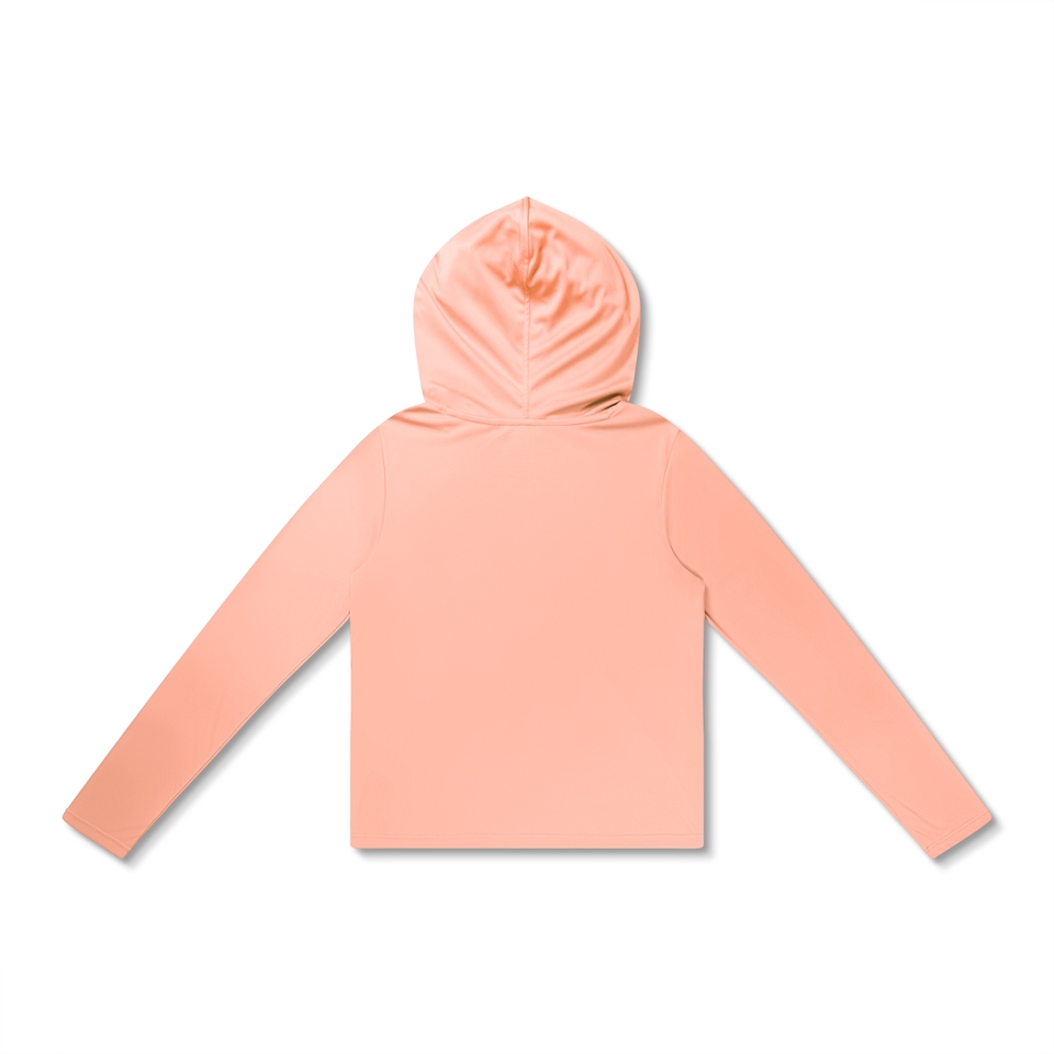 Girl's Hooded Swim Tee Orange