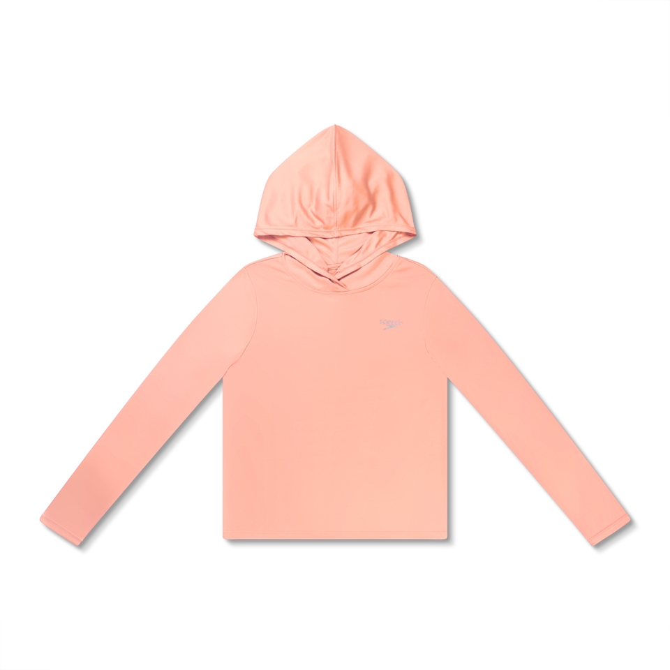Girl's Hooded Swim Tee Orange