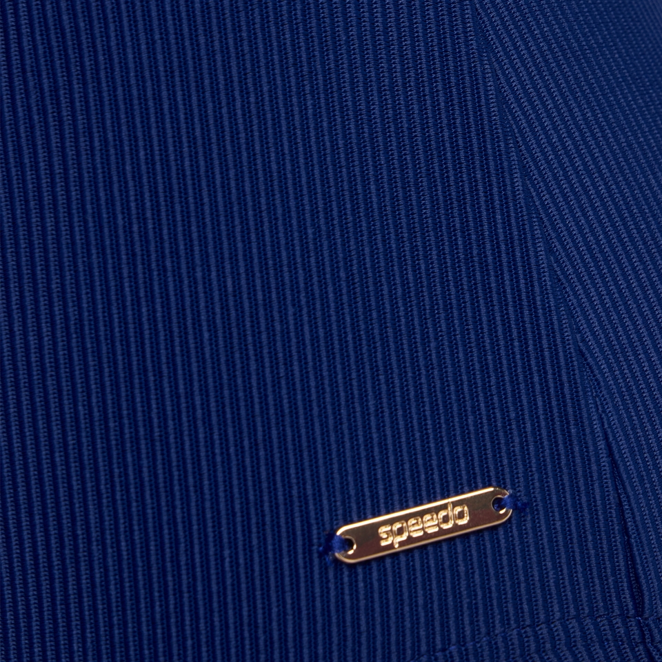 Monopièce Keyhole Rib pour femmes, bleu