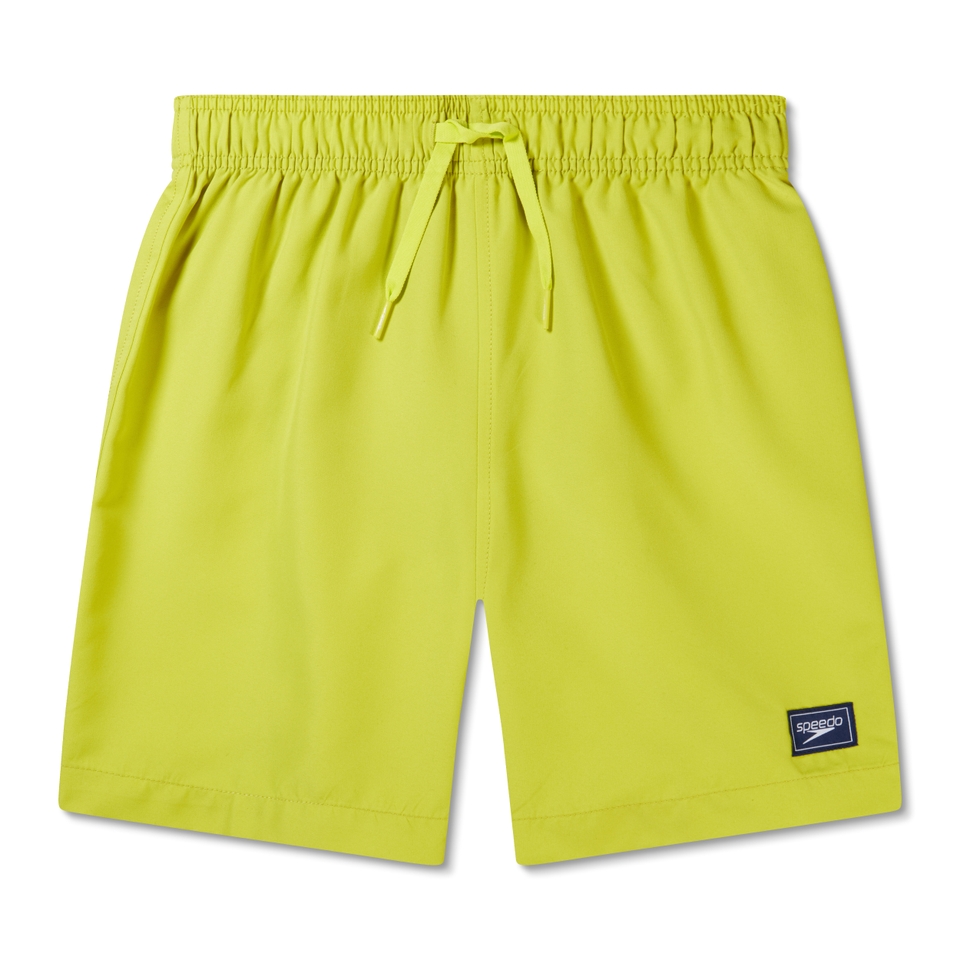 Boys Solid Redondo 15" Volley Swim Trunks Green