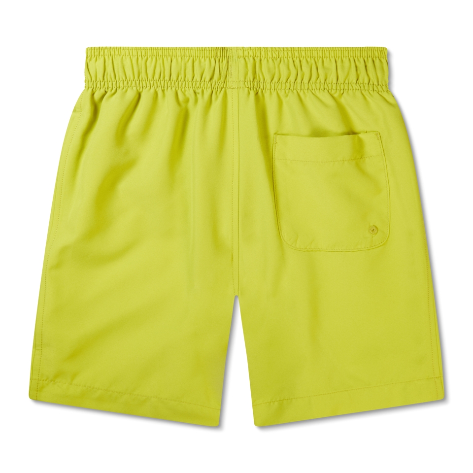 Boys Solid Redondo 15" Volley Swim Trunks Green
