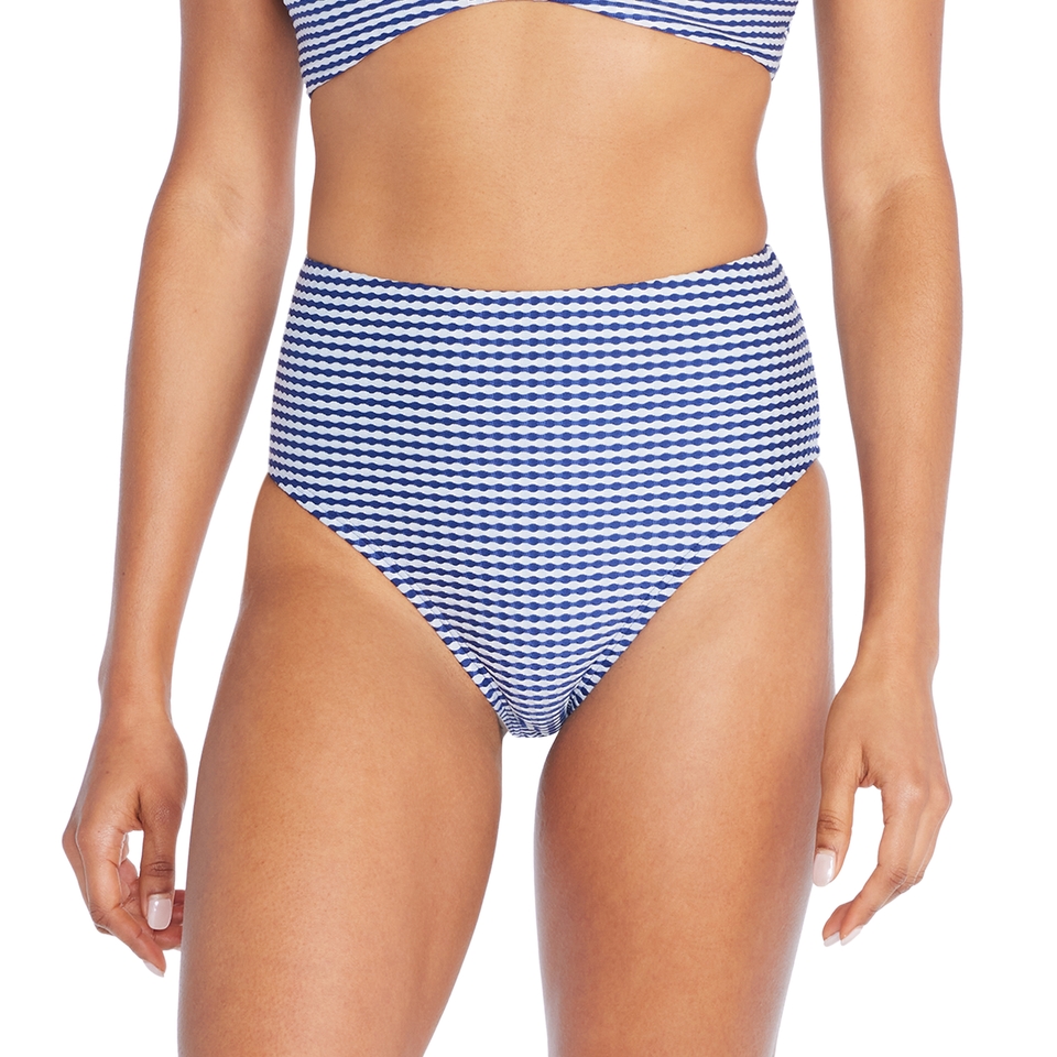 Texture Stripe High Waist Bottom