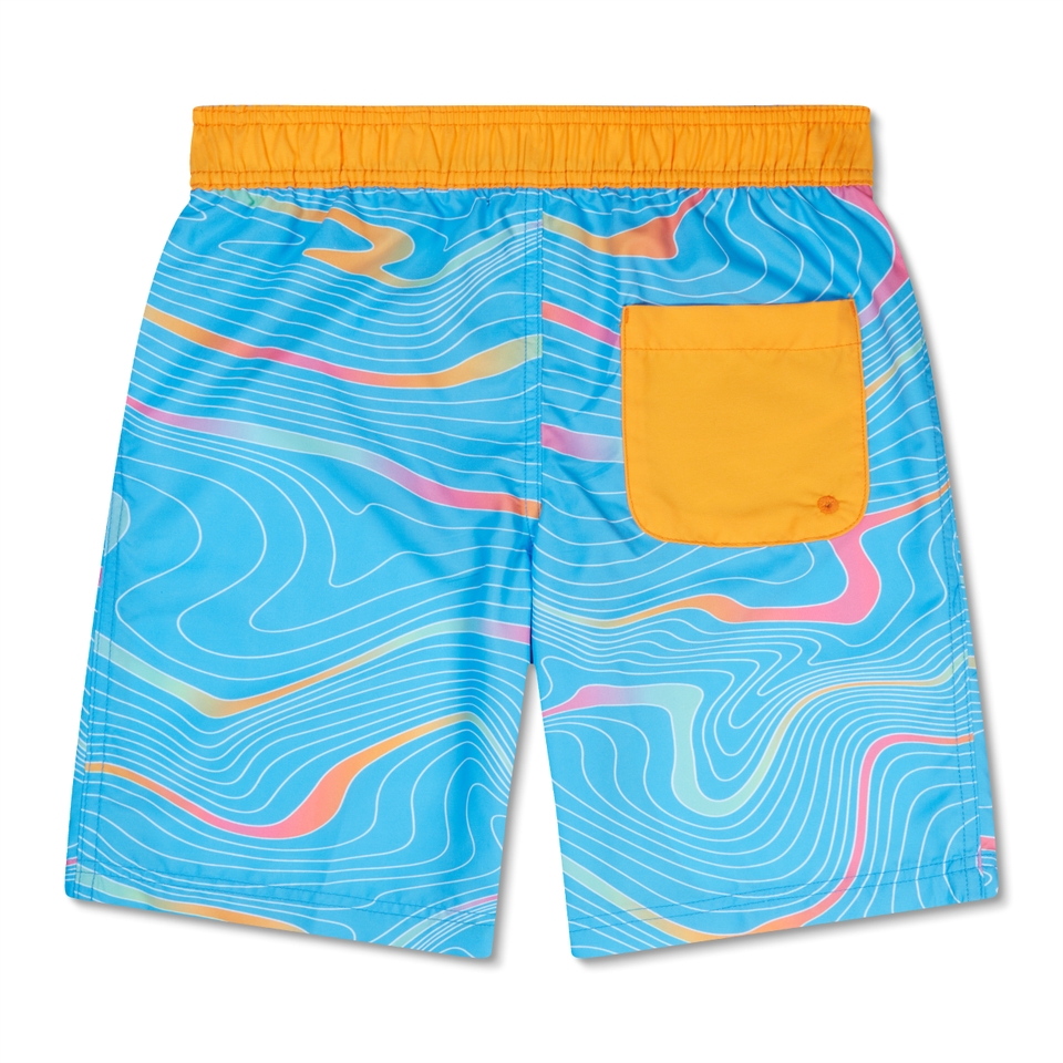 Boys Print 17"Boardshort Yellow