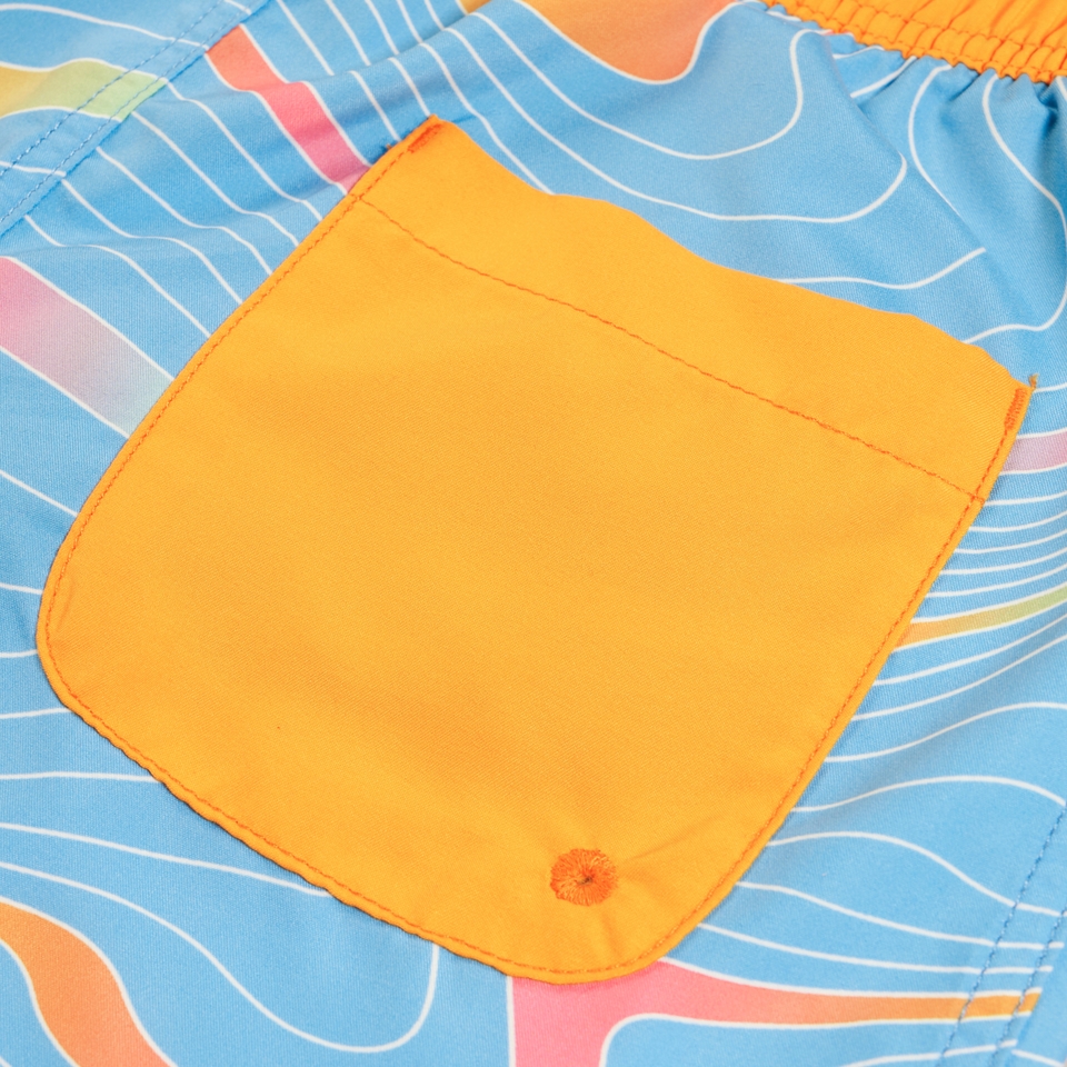 Boys Print 17"Boardshort Yellow