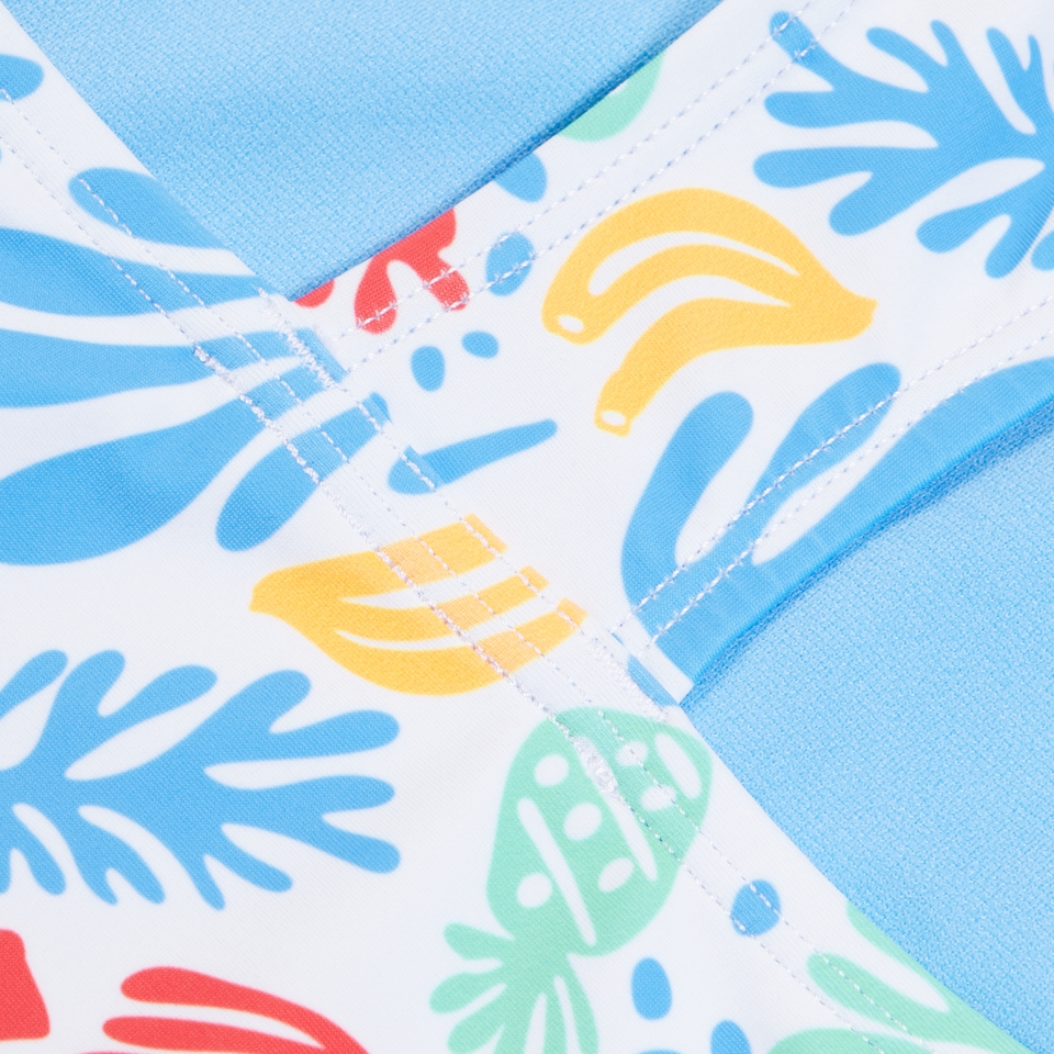 Girl's Print Racerback White