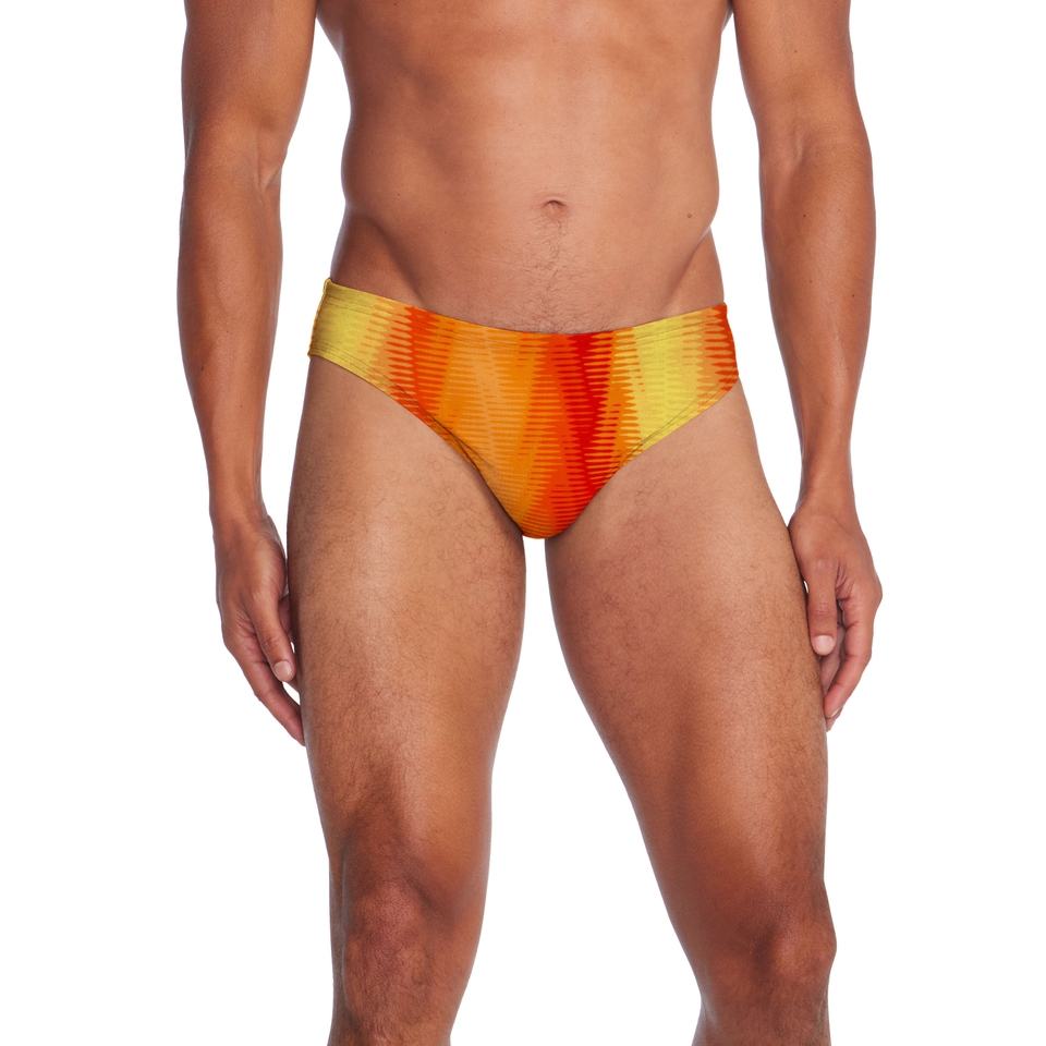 Men's Beachstar Print Brief 2" Orange