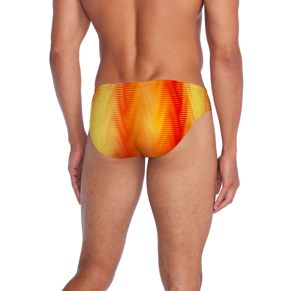 Men's Beachstar Print Brief 2" Orange