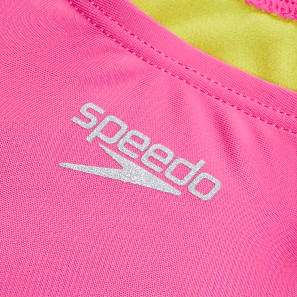 Girls Solid Racerback One Piece Pink