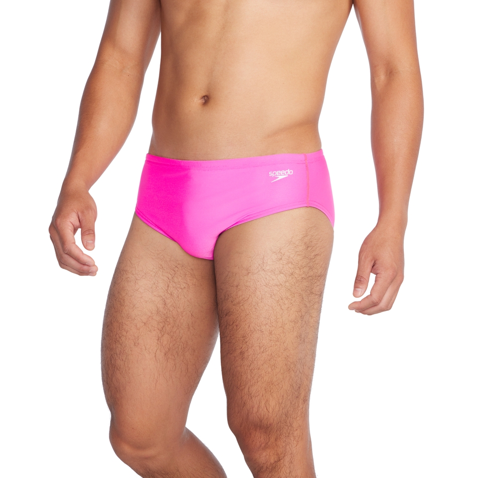 Men's Solid One Brief Pink