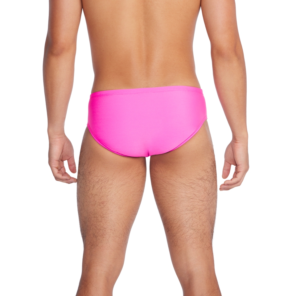 Men's Solid One Brief Pink