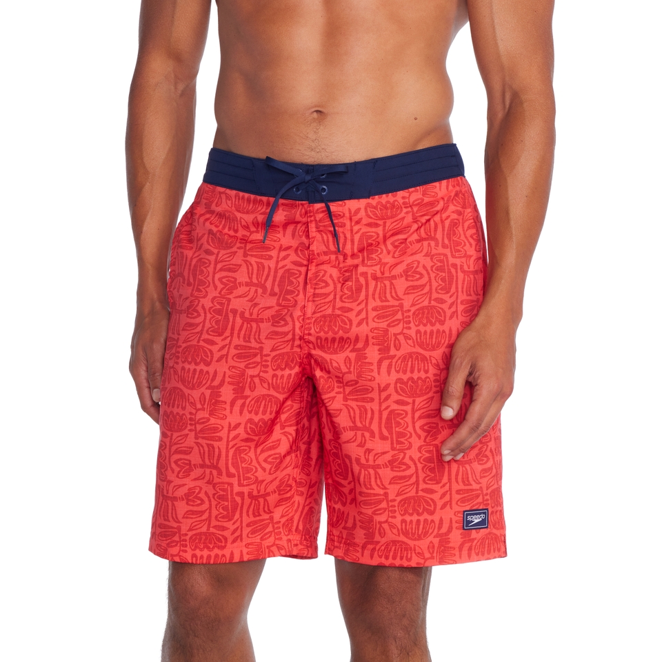 Men's Printed Bondi Basin 20" Boardshort Red