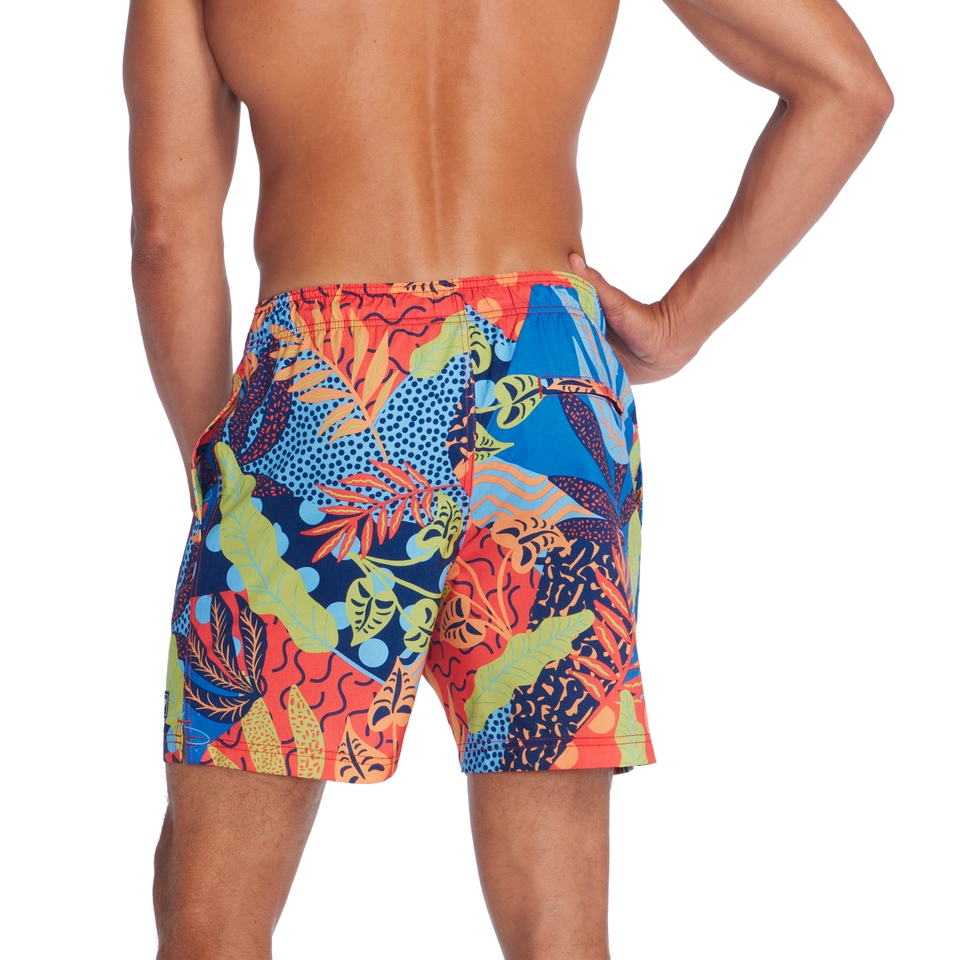 Men's Redondo Edge 14" Volley Swim Trunks Blue/Yellow