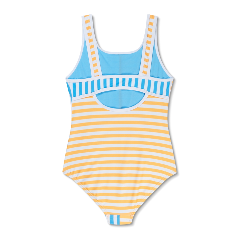 Stripe Blocked One Piece