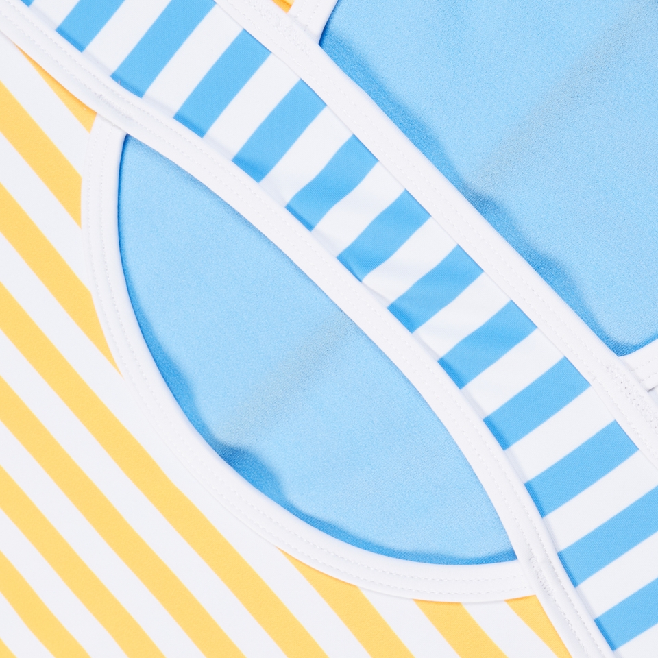 Stripe Blocked One Piece