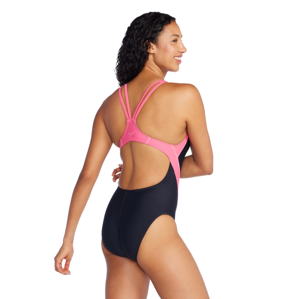 Women's Jacquard Quantum Splice One Piece Black