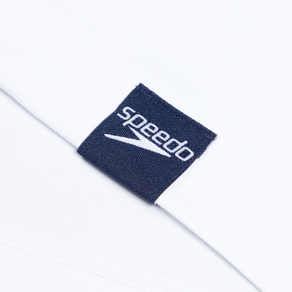 Boy's Graphic Short Sleeve Swim Shirt White