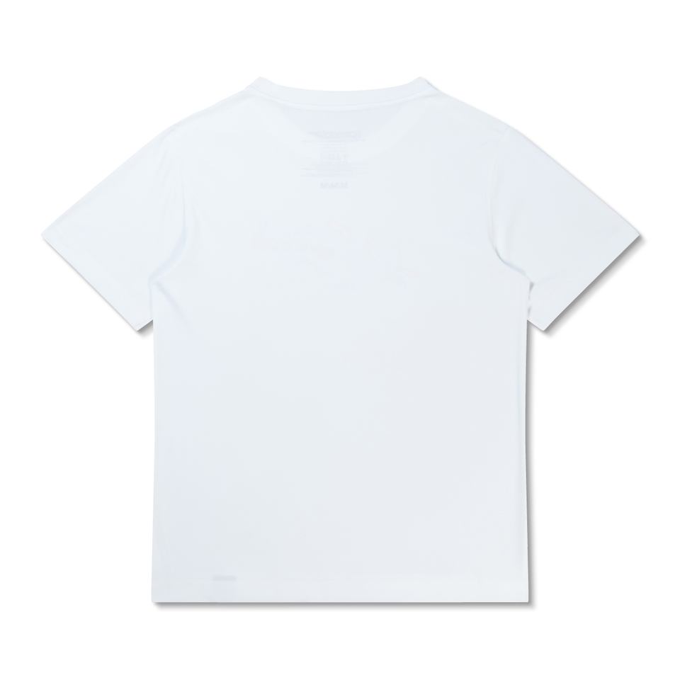 Boy's Graphic Short Sleeve Swim Shirt White