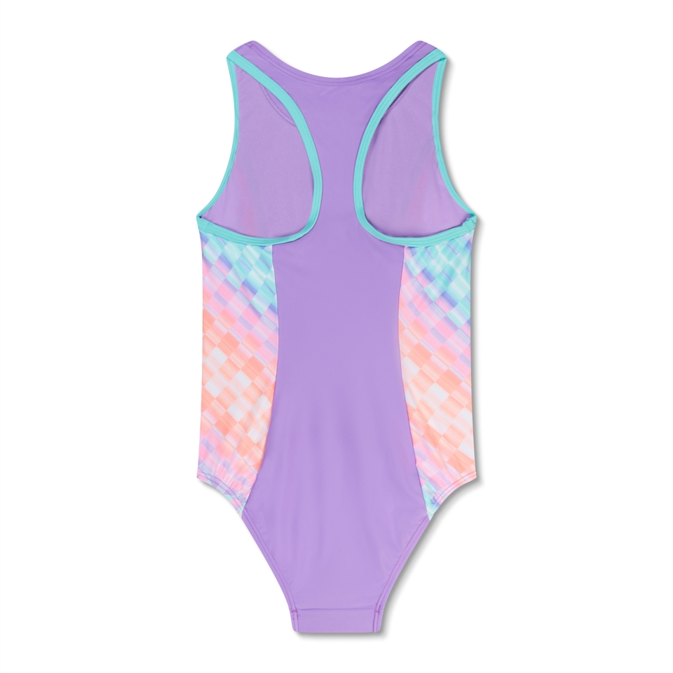 Print Spliced Racerback One Piece