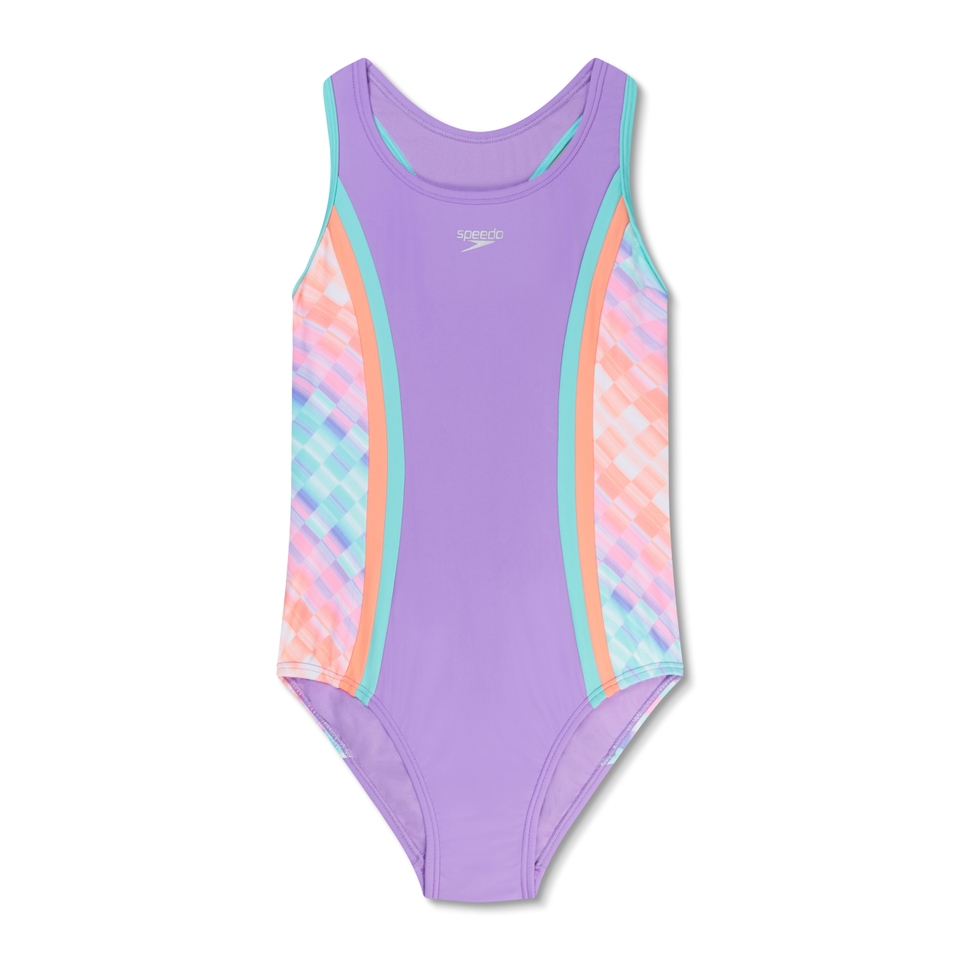 Print Spliced Racerback One Piece