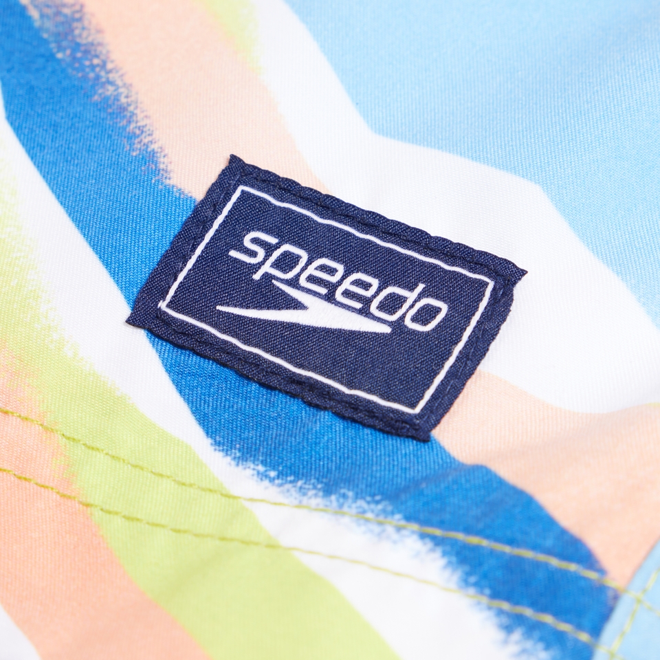 Boy's Print Boardshort 17" Blue
