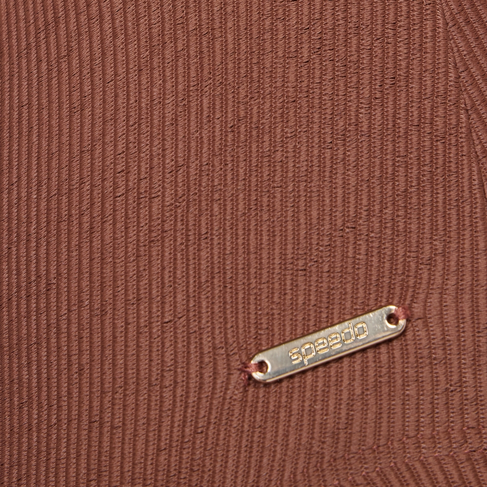 Women's Keyhole Rib One Piece Brown