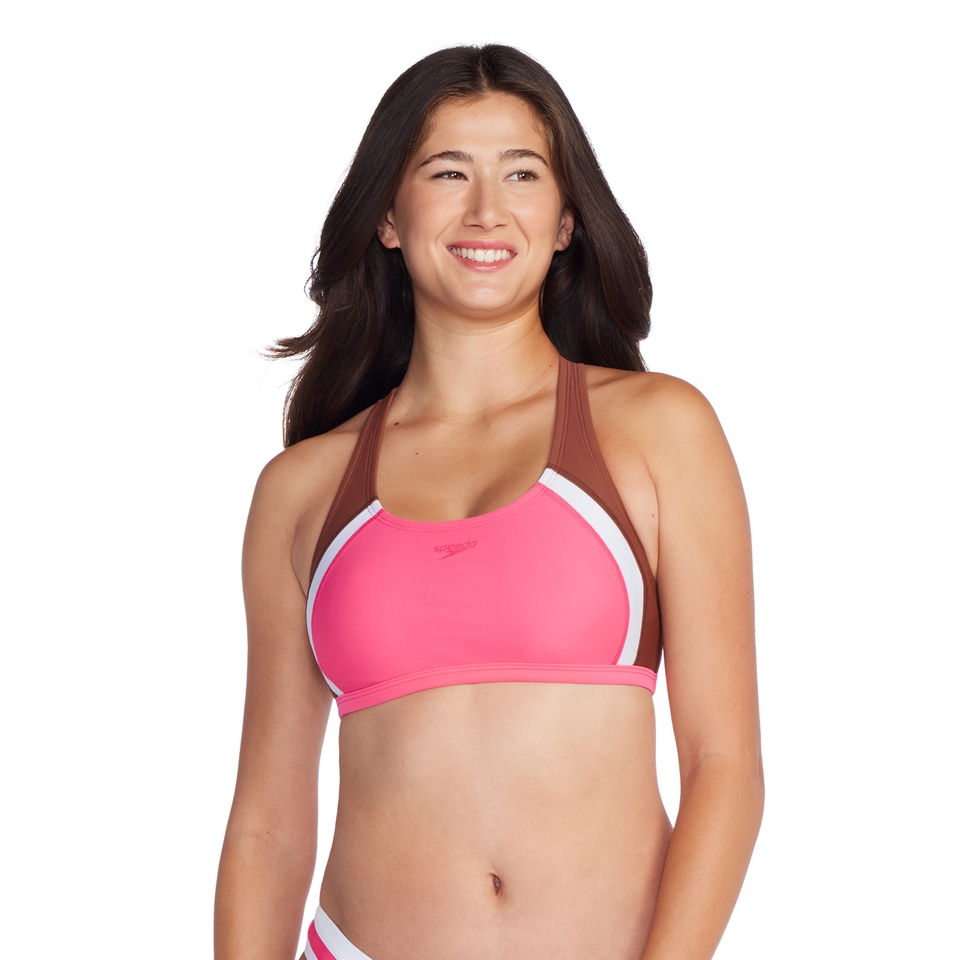 Women's Solid Quantum Bikini Top Pink