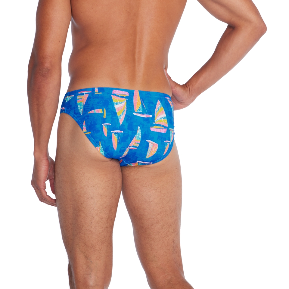 Men's Beachstar Print Brief 2" Blue
