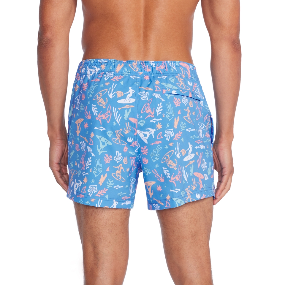 Men's Print Redondo Edge Volley 14" Blue