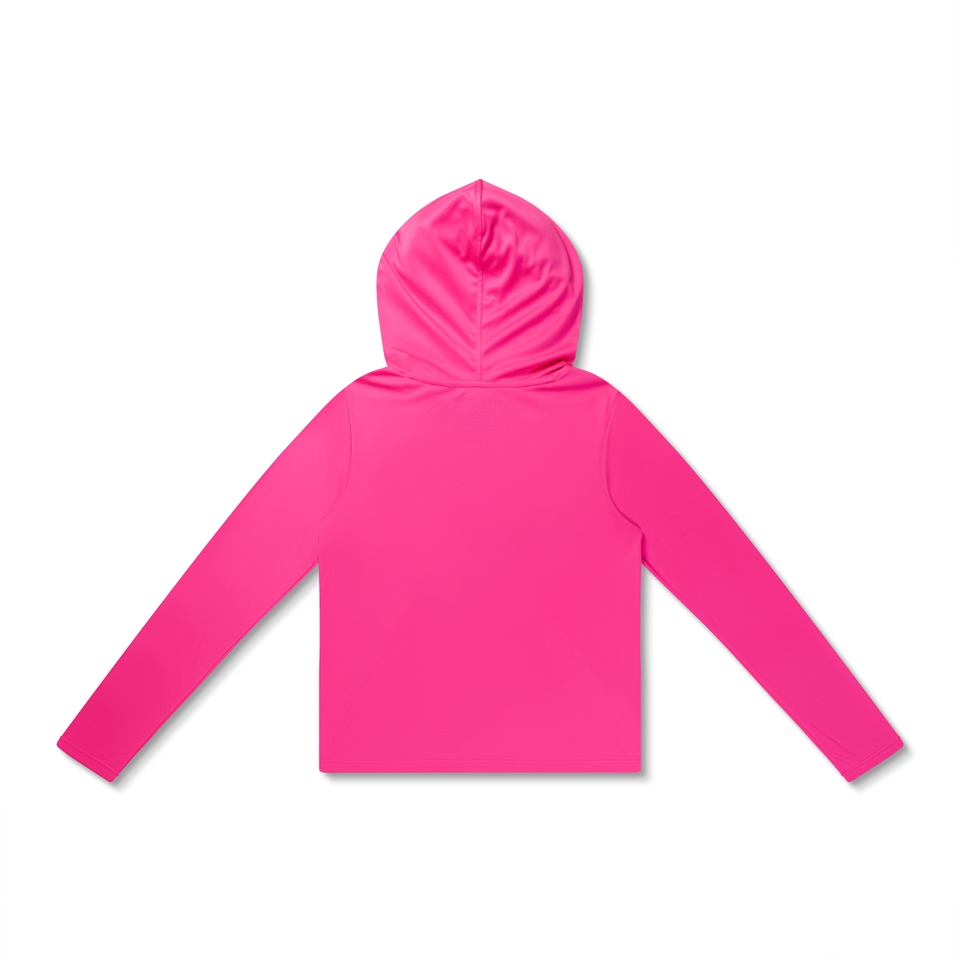 Girl's Hooded Swim Tee Pink