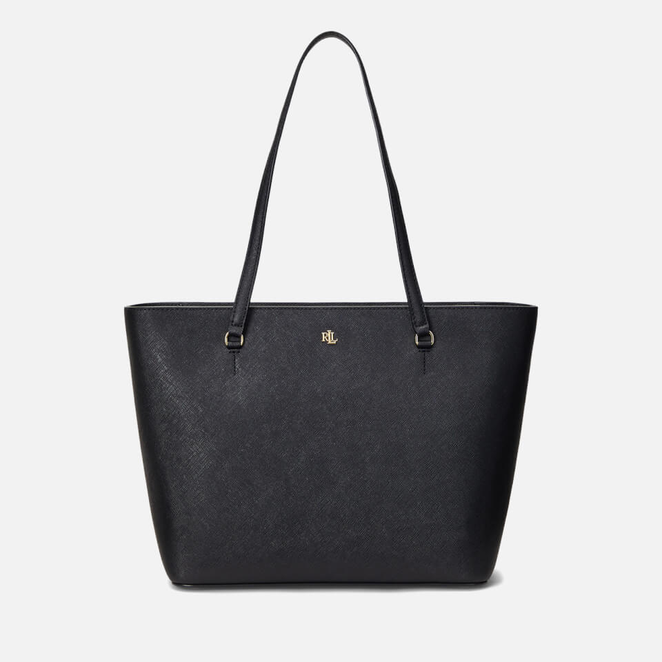 Lauren Ralph Lauren Karly Medium Leather Shopper Tote Bag