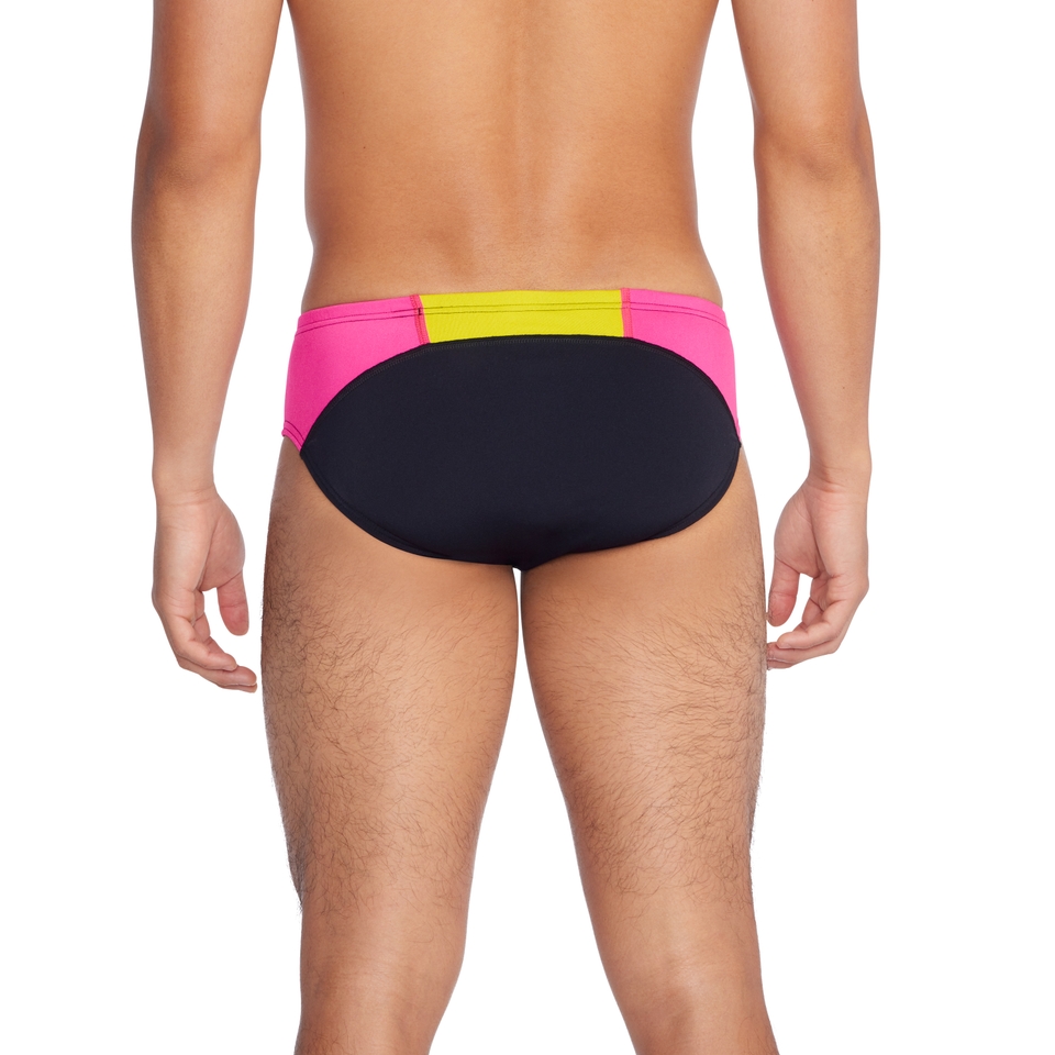 Men's Colorblock One Brief Pink