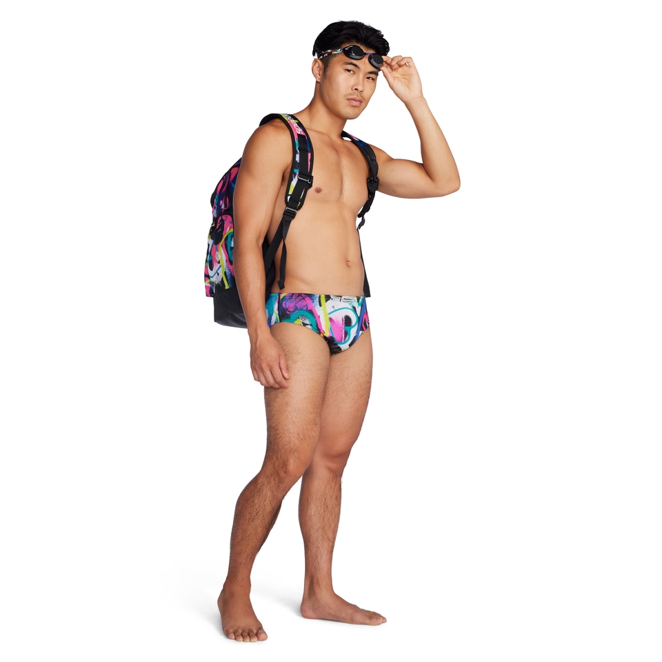 Men's Printed One Brief Blue/Pink