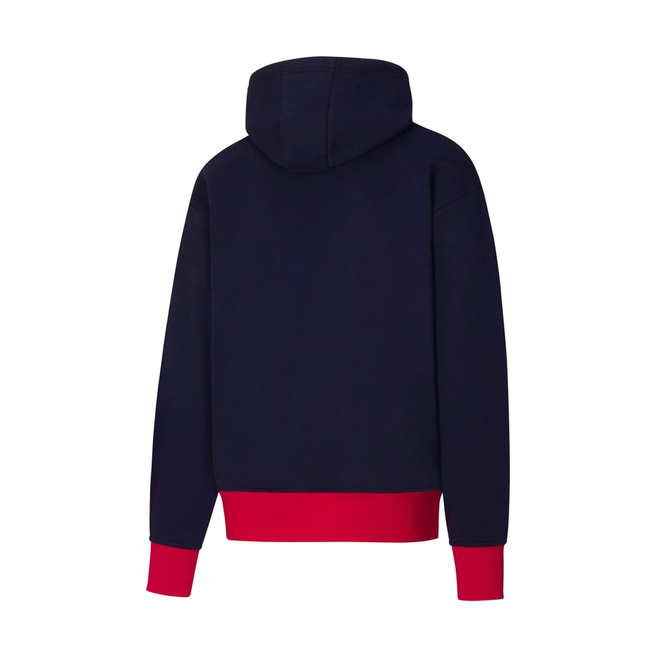 Unisex Urban Graphic Fleece Hoodie Blue