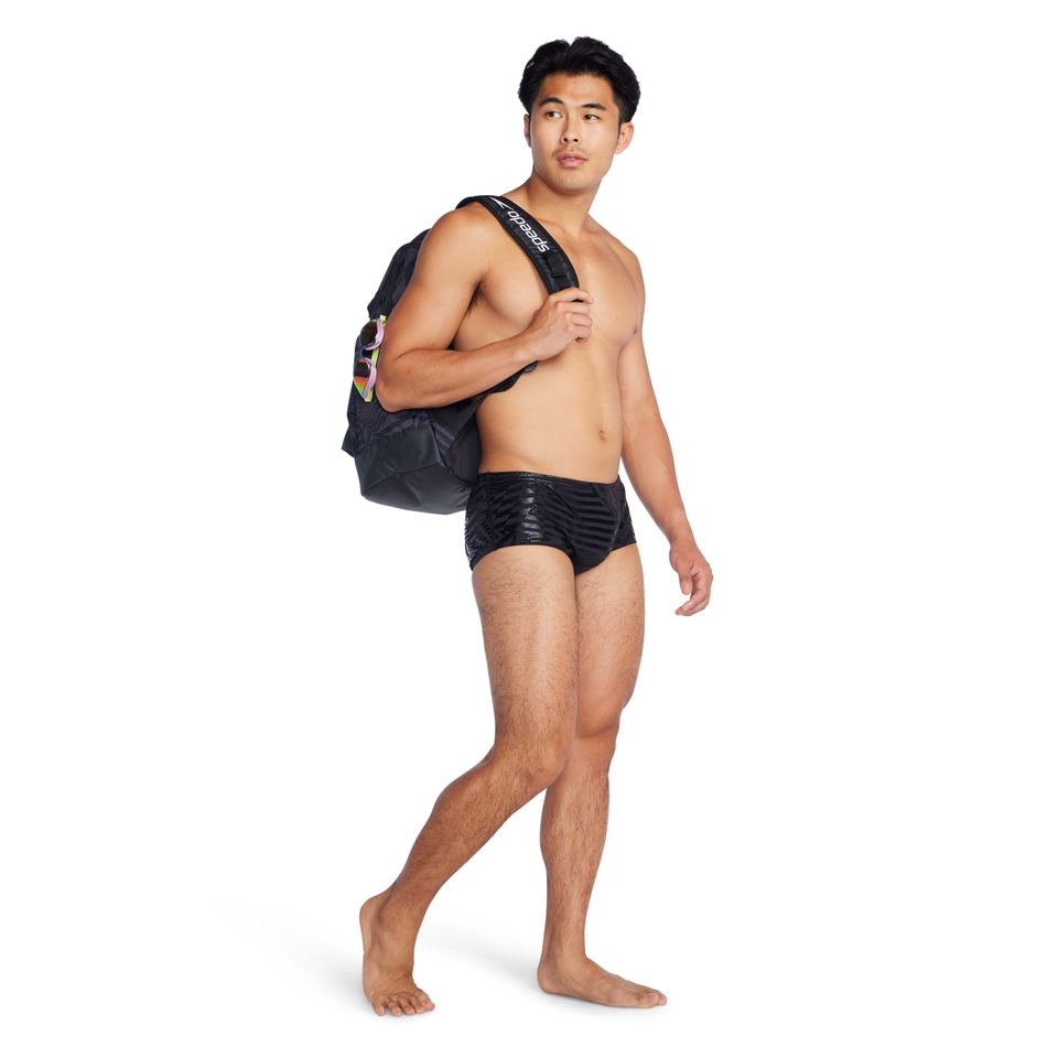 Men's Printed Euro Brief Black