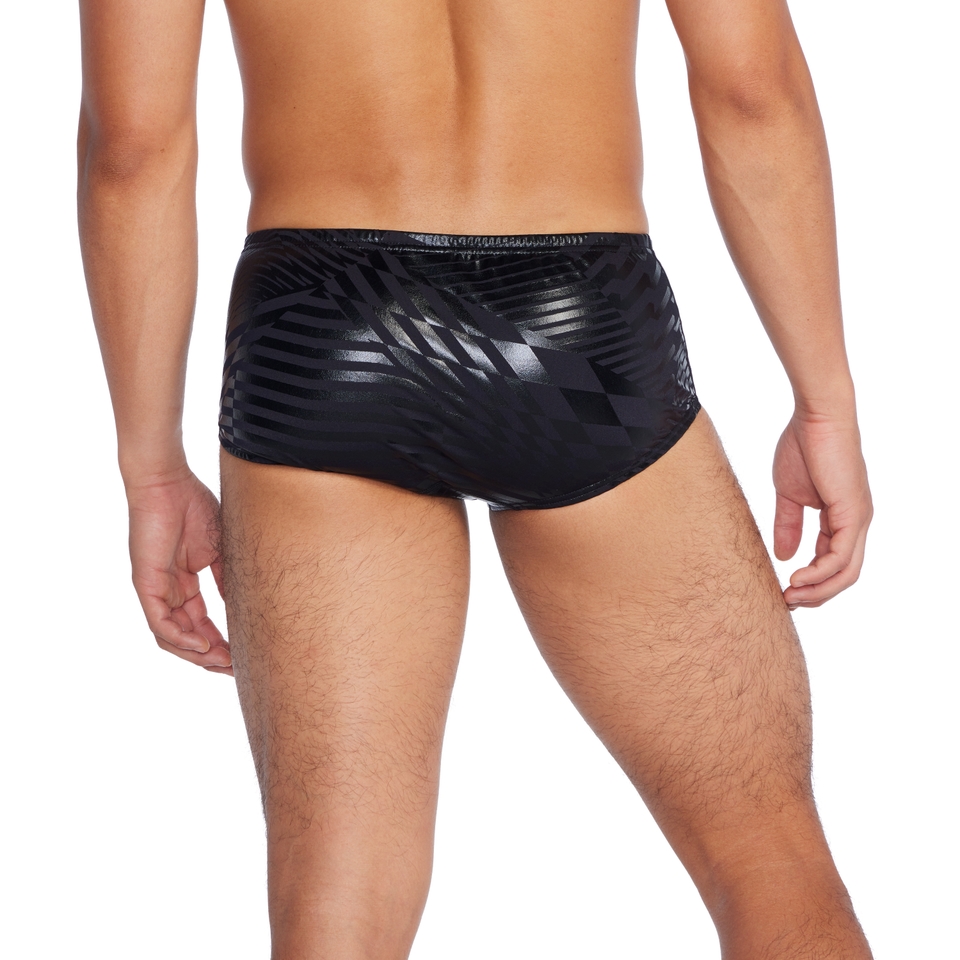 Men's Printed Euro Brief Black