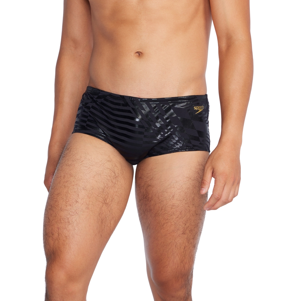 Men's Printed Euro Brief Black