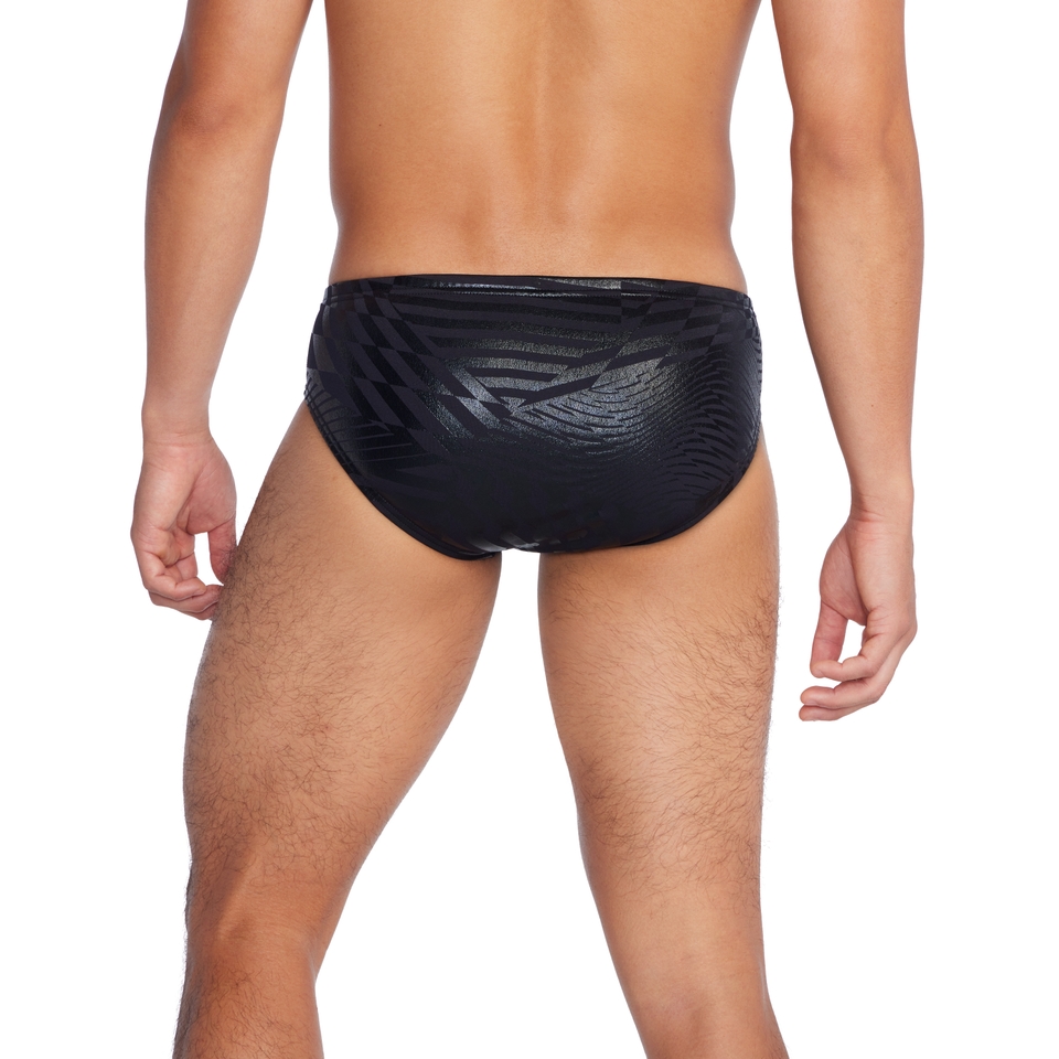 Men's Printed One Brief Black