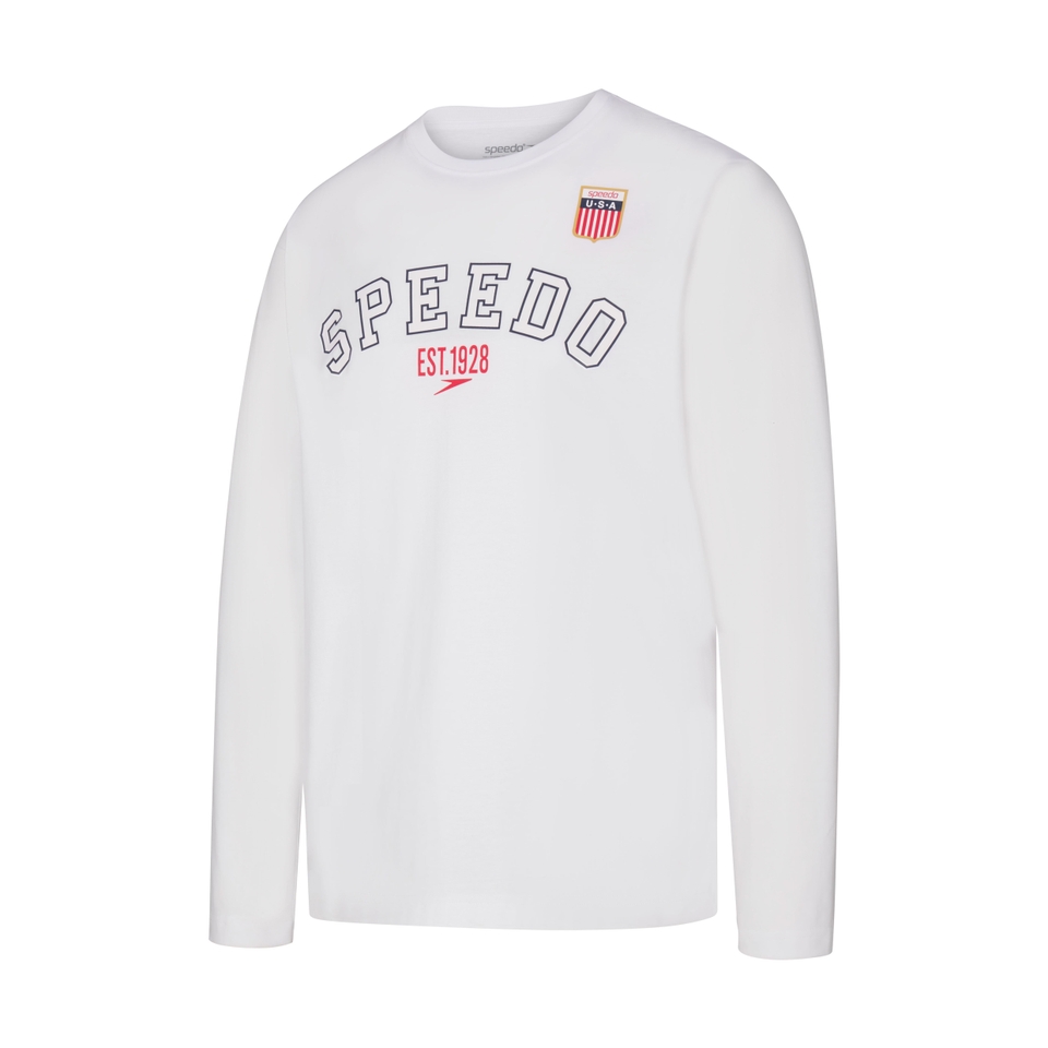 Unisex Long Sleeve Olympic Trials Tee White