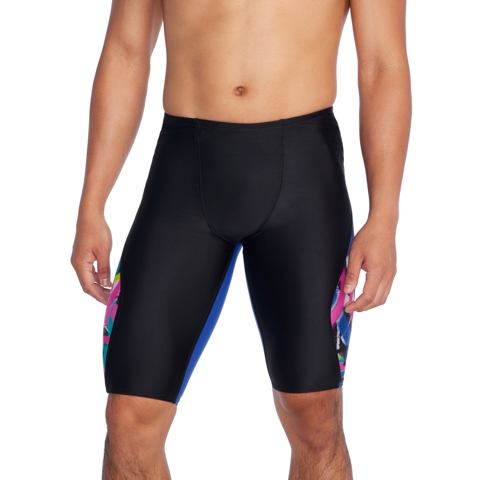 Men's Printed Splice Jammer Blue/Pink