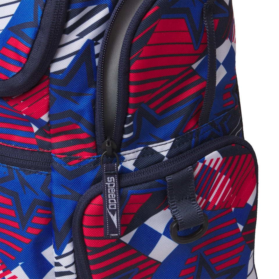 Teamster Print Backpack Blue/Red